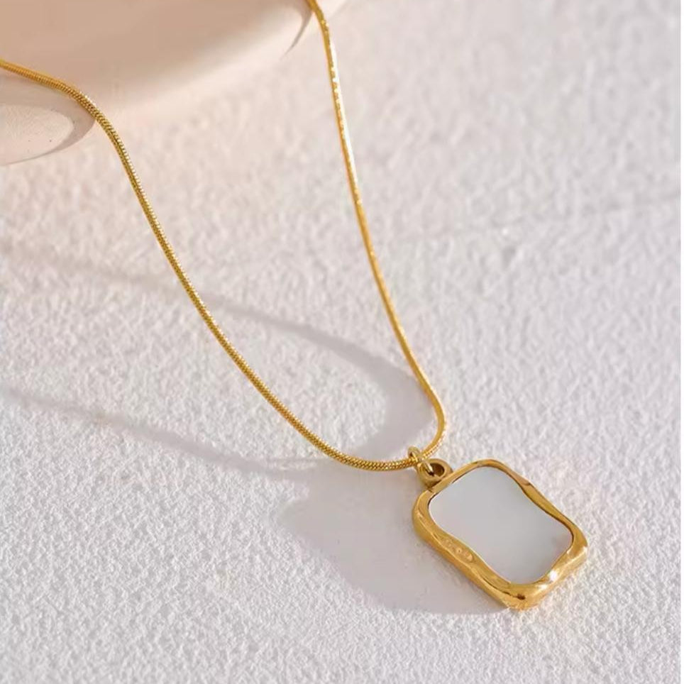 Square Shell Necklace