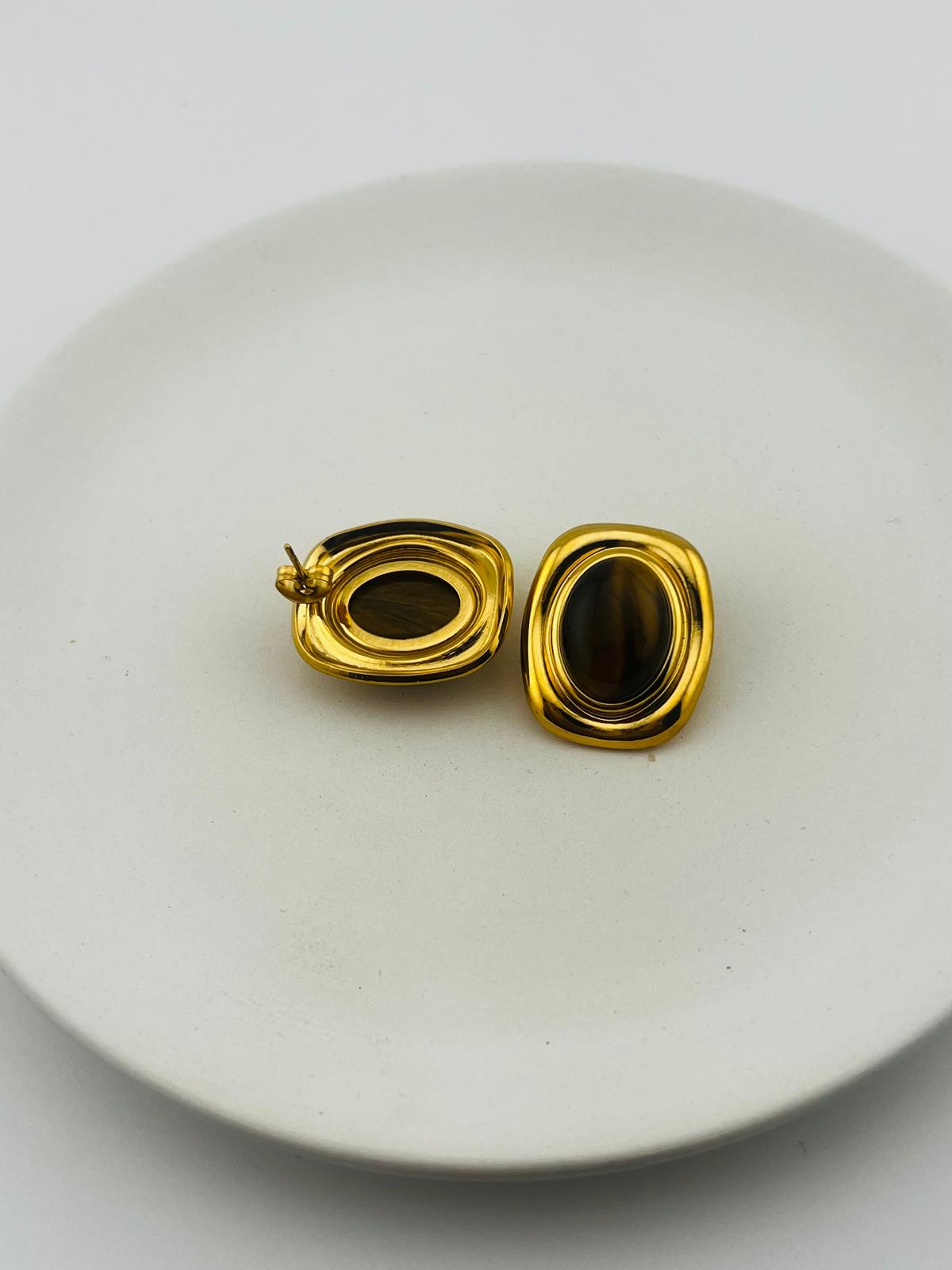 Tiger Eye Earring