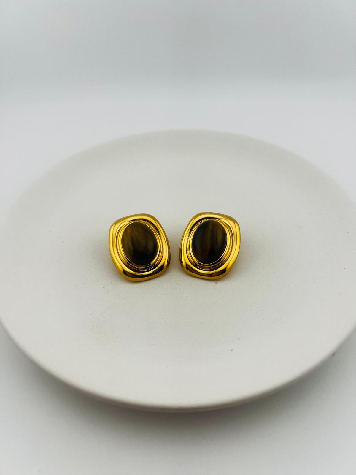 Tiger Eye Earring